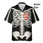 Hawaiian Bigfoot Pirate Man Shirts Women Tropical Summer Aloha Casual Shirts Button Down Short Sleeve Sasquatch Shirt Clothing