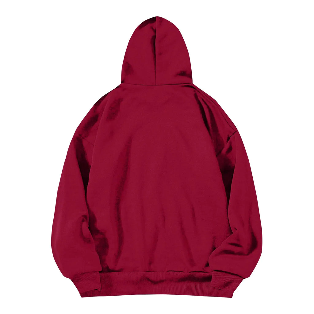 y2k Solid Minimalist Women's Hoodie, Long Sleeve With Pocket Casual Daily Wear 2024 Women Hoodies Autumn Sudadera de mujer