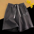 M-8XL Oversized Shorts Men's Casual Shorts Fun expressions Print Shorts Fashion Couple Basketball Short Pants