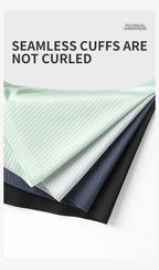 MiiOW 3Pcs Soft Ice Silk Men Boxer Underwear Men's Panties Summer Breathable Striped Underpants Male Antibacterial Boxers Trunks