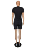 Wmstar Plus Size Two Piece Outfits for Women Tracksuit Shorts Sets  Lip Print Top Casual New In Matching Wholesale Dropshipping