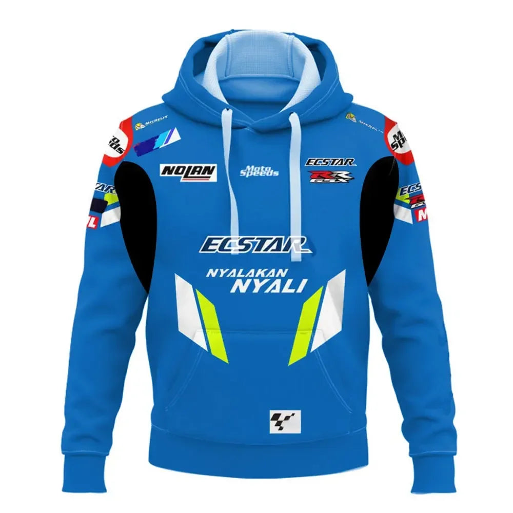 New best-selling F1 extreme sports casual fashion hoodie for autumn and winter 2024 men's and women's plus size hoodie Top 5XL