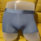 High Quality Men's Ice Silk Underwear Summer Thin Breathable Seamless Panties Sexy Male Underpants Plus Size Boxer Shorts
