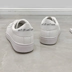 Trendy and minimalist 2025 white shoes, new spring and autumn fashion classic versatile student casual sports flat shoes