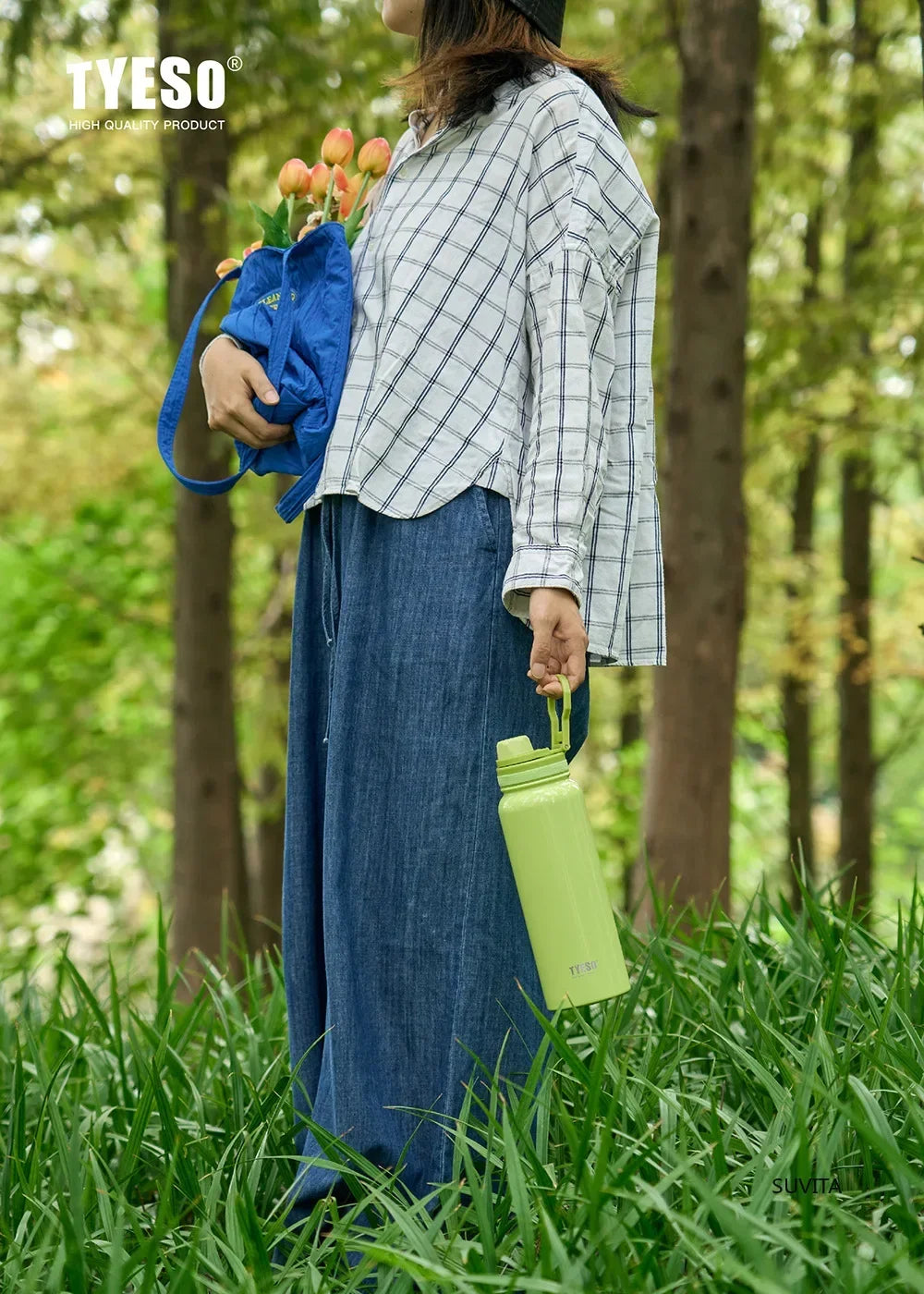 Tyeso Stainless Steel Thermos Water Bottle Portable Sport Vacuum Flask Keeps Cold and Heat Thermal Mug Insulated Car Tumbler Cup