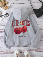 Cherries Cosh Valentine Funny Print Hoody Men Women Hip Hop Pullover Hoodie Loose Warm Sweatshirt Fashion Fleece Clothing Couple