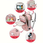 Women's Travel Backpack Large Capacity Journey Multifunction With Shoe Storage Multilayer Dry And Wet Separation Waterproof