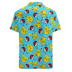 Summer Men's Shirt Cute Animal Print Short Sleeve Shirt Open button Lapel Men's Top Comfortable Casual Men's Shirts