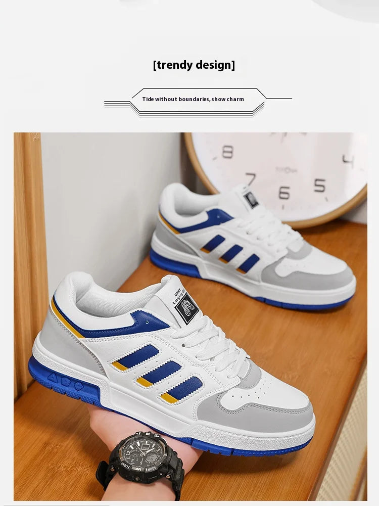 New lace-up breathable sports casual shoes for women classic low top student round head non-slip shoes for men