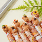 Cute Retractable Capybara Eraser Soft Clean Mechanical Eraser Student Stationery Pressing Pencil Eraser Office Supplies Gifts