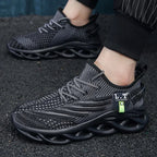 YRZL Casual Sneakers Men's Runing Shoes Outdoor Big Size Lightweight Breathable Mesh Increase Comfortable Sports Shoes for Men