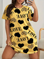 Summer Women's Halter Women's High Stretch Home Nightgowns Big Bust Girl's Dresses Plus Size Loose and Knee Skirt