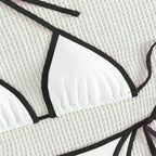 Contrasting Colors String Micro Thong Bikinis Sets Sexy Swimsuit Women 2025 Halter Mini Swimwear Biquinis Beachwear Bikini Mujer