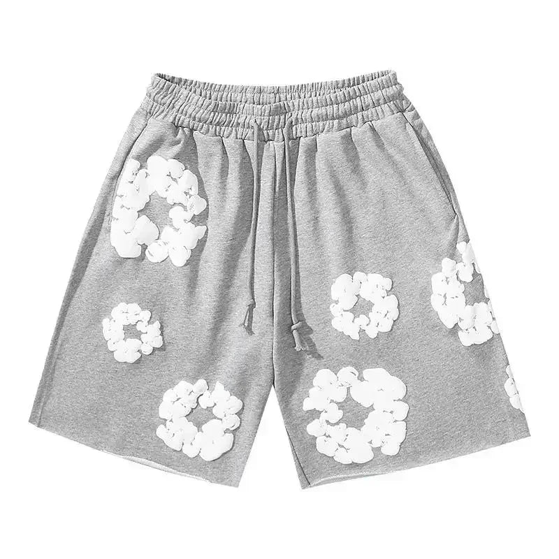 Fashion Pants Men's and Women's American Kapok Floral Pants Breathable and Quick-drying Best Fashion Daily Casual Shorts