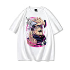 Anime Jujutsu Kaisen Printed Cotton T-shirts Women/Men Summer Short Sleeved Tee Shirts Round Neck Personalized Graphic Tops