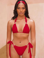 Cheap Push Up Bikinis Women Swimsuits  Solid Padded Women Swimwear Vintage Female Swimsuit High Waist Biquini Bathing Suit