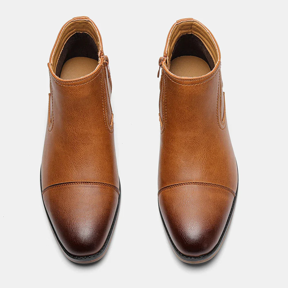 Comfortable Ankle Leather Boots For Men Boots For Men Fashion Brand