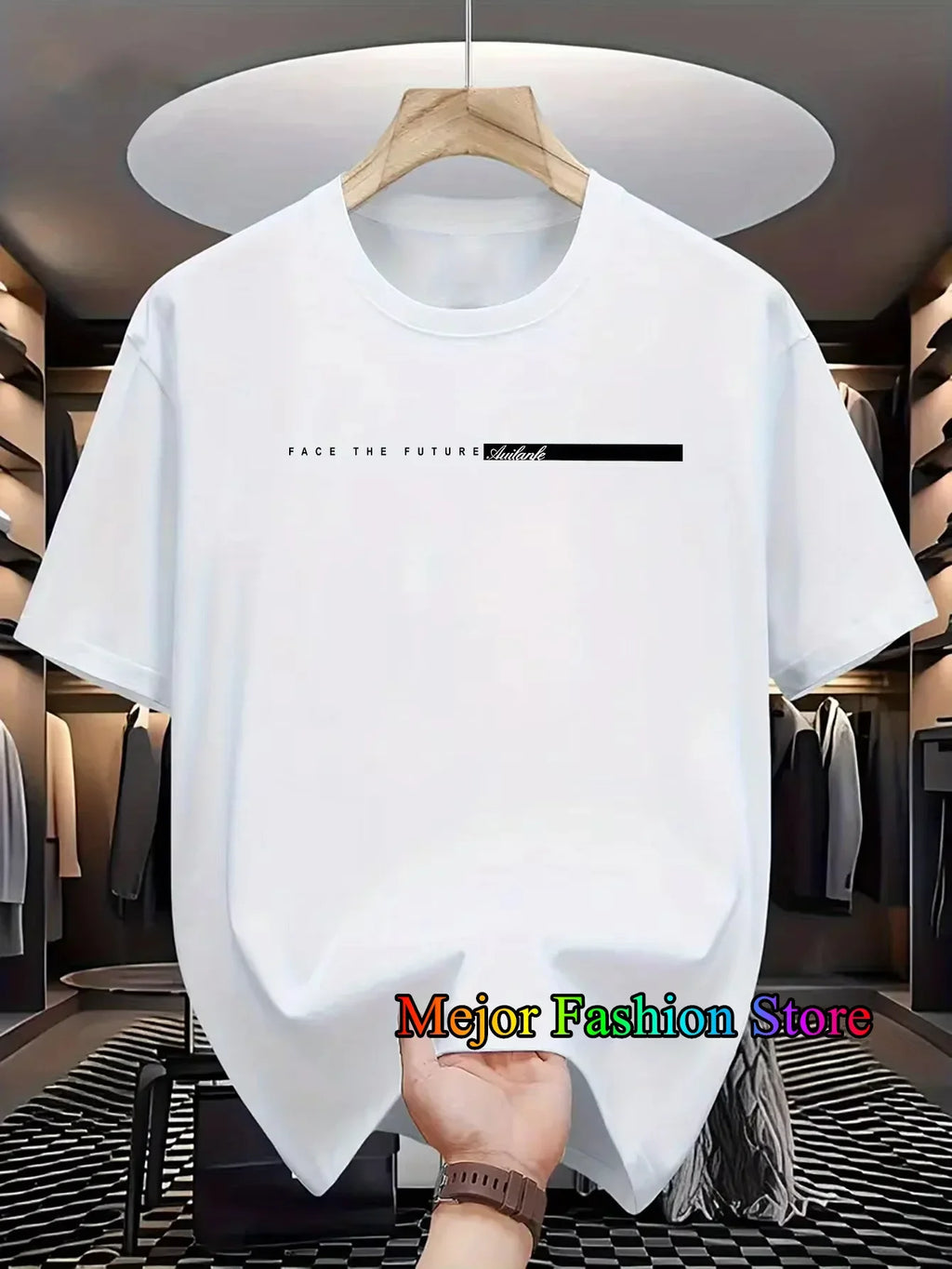 Summer New Women's Cotton T-shirts Letter Printed Short Sleeved Round Neck Tshirt High Street Casual Tees Oversized Unisex Tops