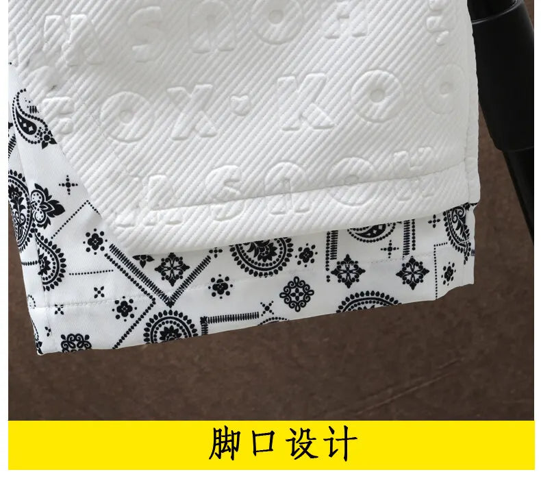 Top selling men's high-quality trendy printed shorts for spring and summer 2025, five quarter shorts, casual shorts