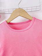 Girl's summer casual A-line dress with letter print | Machine washable, perfect for spring and summer outings