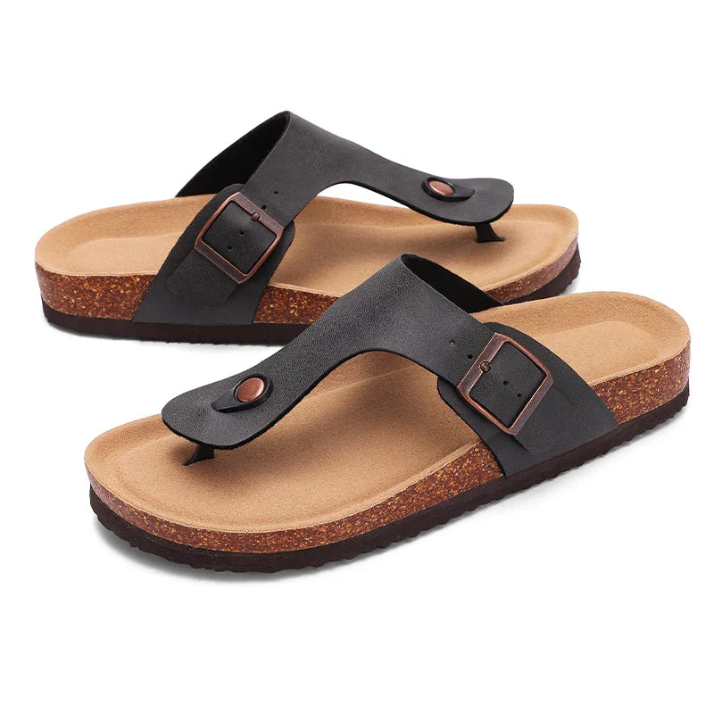 Kidmi Summer Women Sandals Women Flat Sandals Outdoor Beach Sandals Casual Vacation Nonslip Slippers Walking Cushion Sandals