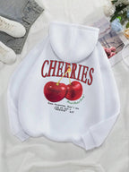 Cherries Cosh Valentine Funny Print Hoody Men Women Hip Hop Pullover Hoodie Loose Warm Sweatshirt Fashion Fleece Clothing Couple
