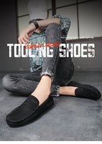 Fashion Suede Men Casual Shoes Breathable Comfort Slip-on Mens Driving Shoes Luxury Brand Men Loafers Mens Lazy Shoes Moccasins