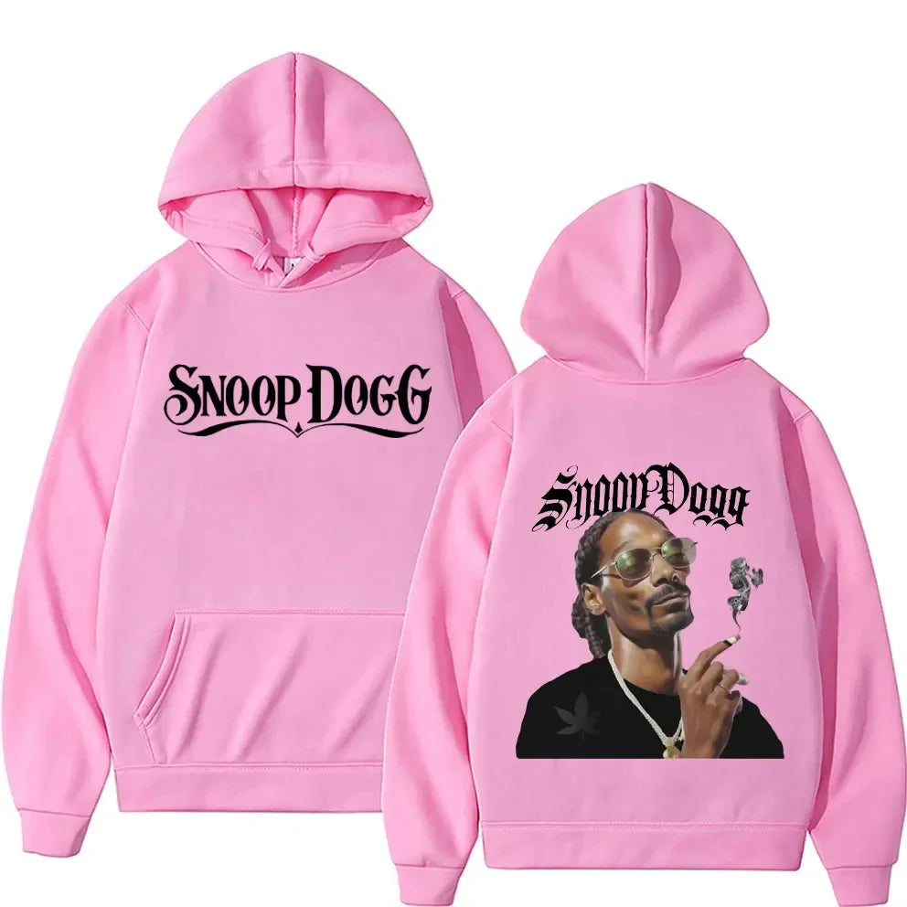 Male Fashion Y2K Long Sleeve Pullovers Sweatshirt Streetwear Vintage Snoop Dogg Graphic Hoodie Men Casual Hip Hop Style Hoodies