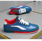 Trend Classic Running Shoes Men Suede Leather Mens Blue Sneakers Comfort Flat Jogging Shoes Man Athletic Shoes zapatillas hombre