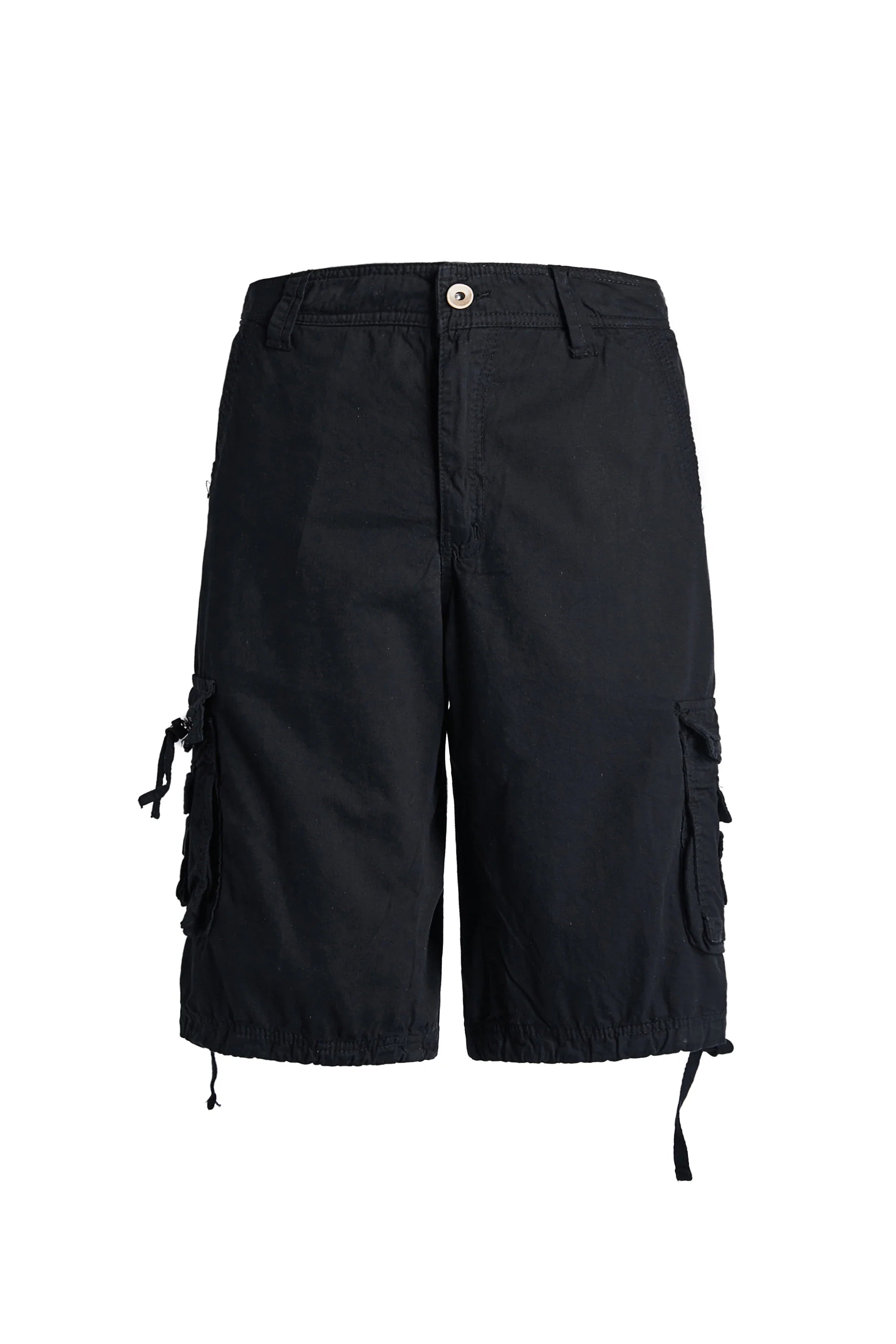 Casual men's solid color workwear shorts with side pockets, loose and fashionable shorts, outdoor men's work pants