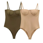 TRAF Woman 2025 Bodysuits Corset Off Shoulder Bodysuits Sexy Lingerie Summer Sleeveless Smooth Slimming Body Backless One Piece