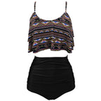 Swimwear For Women Plus Size Bikinis Sets Sexy Bikini Wave Solid Cup Split Cover-up Swimsuit Bathing Suit Women's Swimsuit 2023