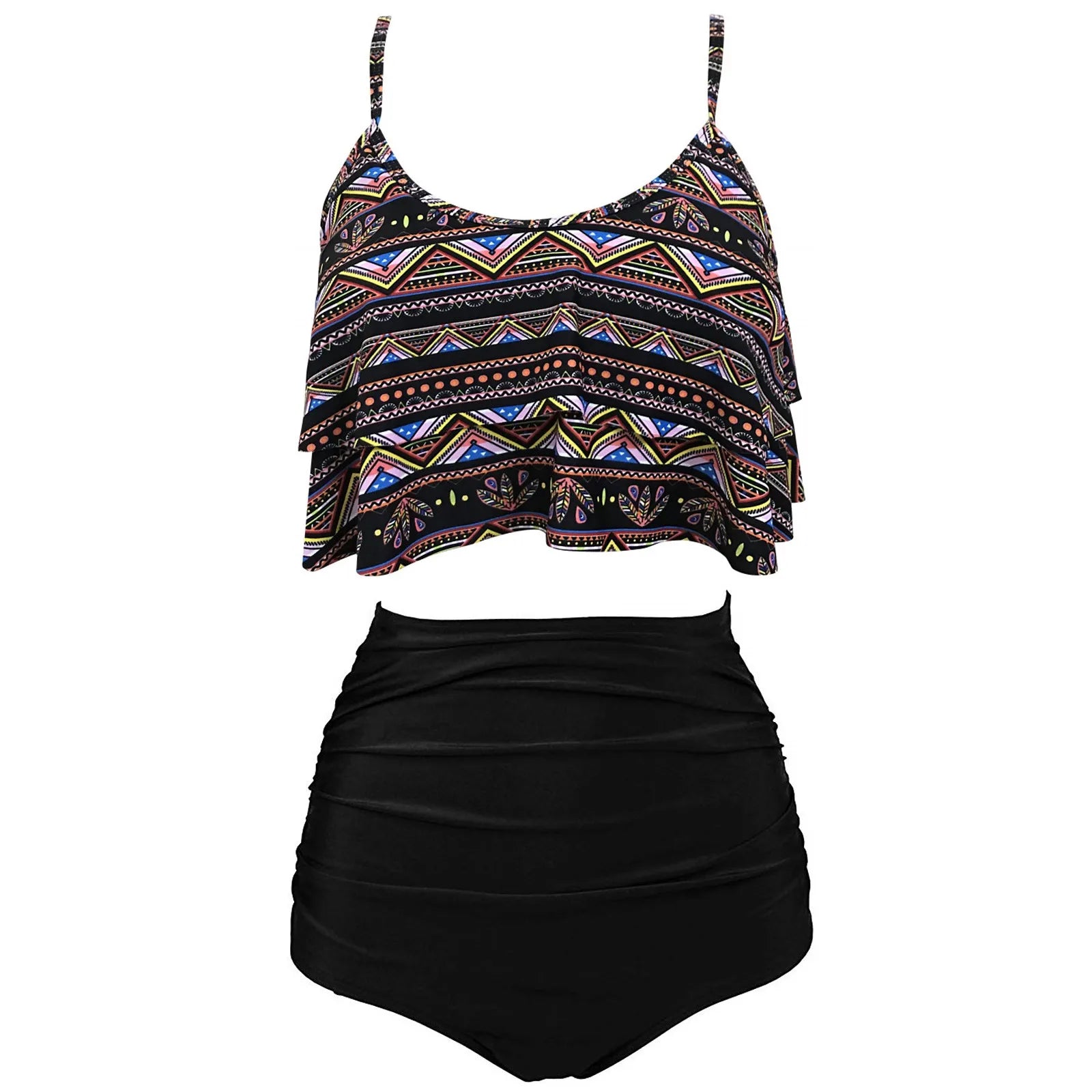 Swimwear For Women Plus Size Bikinis Sets Sexy Bikini Wave Solid Cup Split Cover-up Swimsuit Bathing Suit Women's Swimsuit 2023