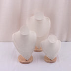 Velvet Portrait Necklace Display Pendant Organizer Jewelry Display Stand Jewelry Mannequin Bust Necklace Pendant Window Display