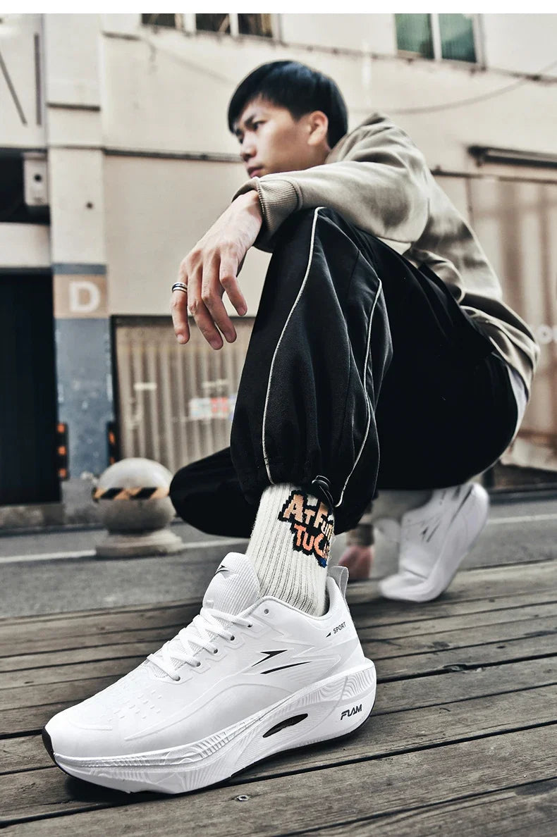 Mens Running Shoes Pro Training Mesh Breathable Flat Sneakers 2024 Trendy Couple Tennis Shoes for Men and Women Big Size