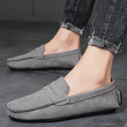 Fashion Suede Men Casual Shoes Breathable Comfort Slip-on Mens Driving Shoes Luxury Brand Men Loafers Mens Lazy Shoes Moccasins