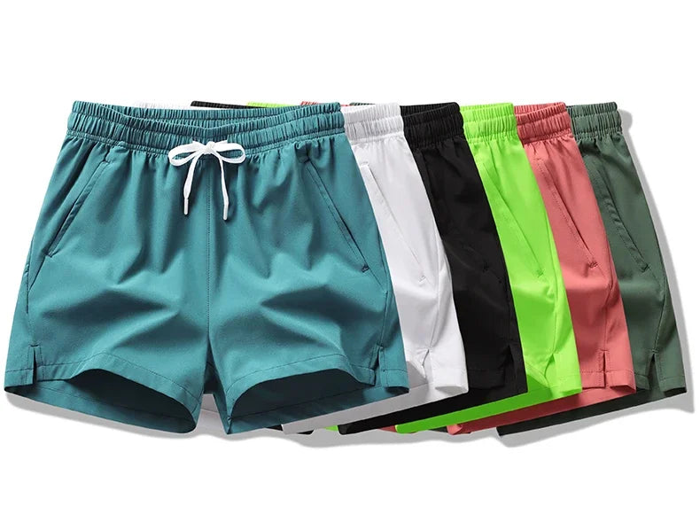 Summer Mens Sports Sweatpants casual Shorts Pockets Basic Solid Color Lightweight Pants Jogging Beach Shorts Men