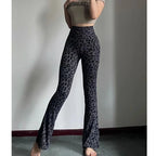 Women's Wide Leg Pants Lady's Draswtring Sweet Y2K Pink Flare Pant Boot Cut Female Long Trousers Casual Chic Matching Sweatpants