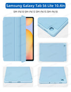 Case For Samsung Galaxy Tab S7/S8/S9 11 in for S6 Lite 10.4 S7 FE S8 S9 S10 Plus 12.4 S8 S9 With Pen Tray Tablet Cover