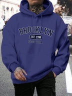 Brooklyn Est 1998 New York Printing Men Hoodies Harajuku Crewneck Hoodie Fashion Oversize Hoody Autumn Comfortable Tracksuit