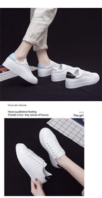 Trendy and minimalist 2025 white shoes, new spring and autumn fashion classic versatile student casual sports flat shoes