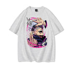 Anime Jujutsu Kaisen Printed Cotton T-shirts Women/Men Summer Short Sleeved Tee Shirts Round Neck Personalized Graphic Tops