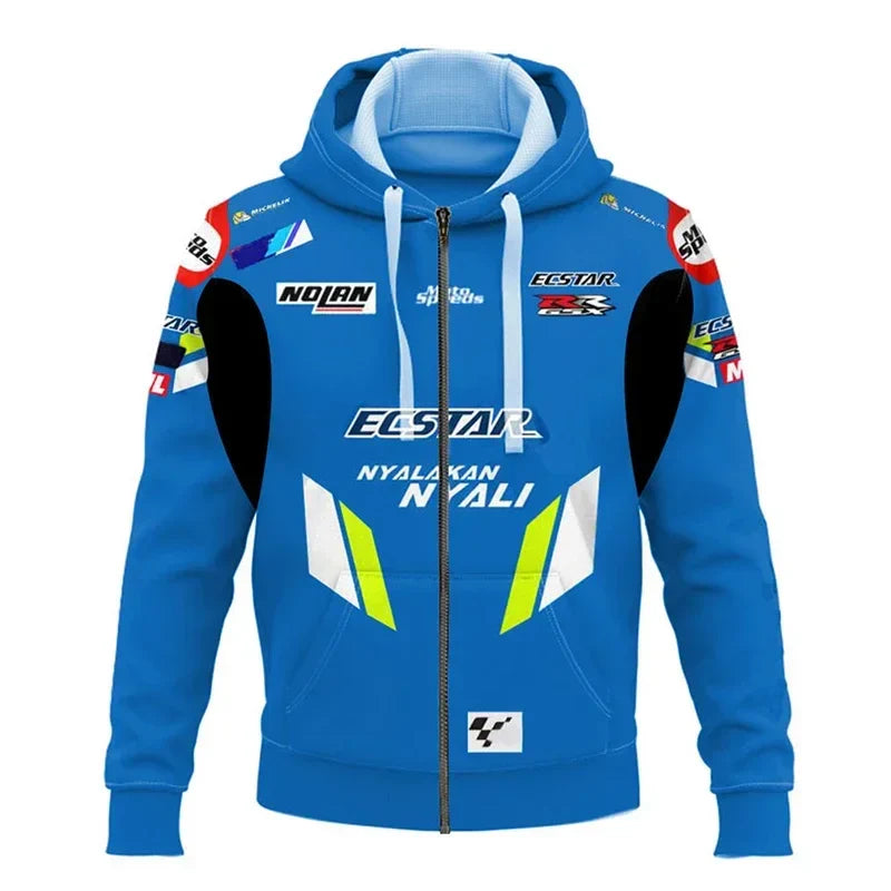 New best-selling F1 extreme sports casual fashion hoodie for autumn and winter 2024 men's and women's plus size hoodie Top 5XL