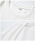 Blessyuki Summer Plus Size Cotton T-shirts Women 2023 Soft O-neck Letter Printed Tees Casual Short Sleeve All-match Female Tops