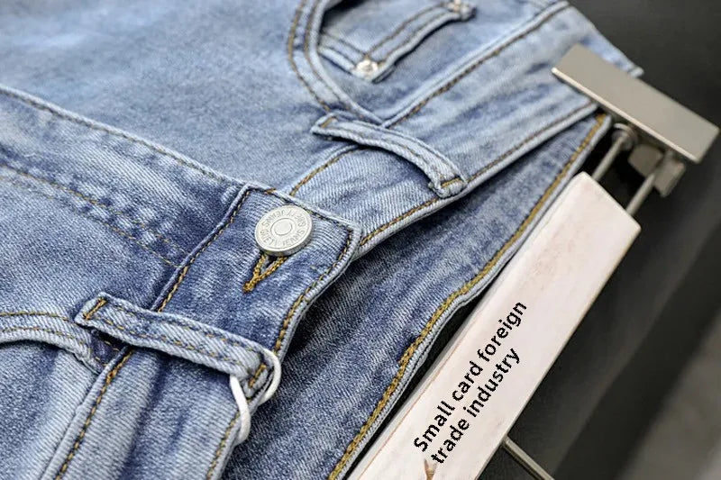 High-Waisted Loose-Fit Casual Slimming Straight-Leg Jeans Women's Petite Wide-Leg Trousers Fashionable Streetwear From China