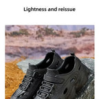 Trendy Men's Sandals Outdoor Wear Thickened Anti-slip Wear-resistant Fashion EVA Moulded Couples Clog Shoes Wholesale