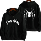 Fashionable Hot Selling Printed Unisex Solid Color Versatile Hoodie for Couples Trendy Casual Street Style Zipper Hoodie