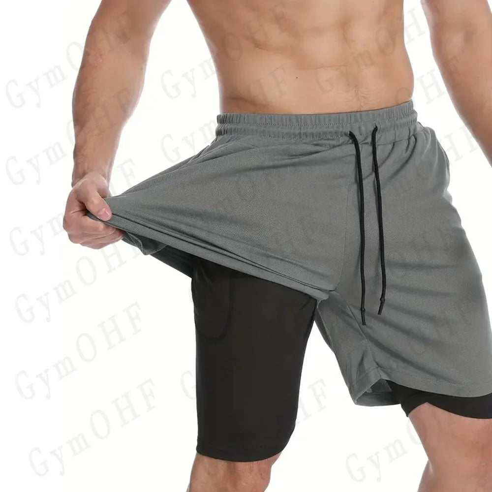Men's sports shorts, spider print compression shorts, informal, training, running, 2-in-1, Y2K order shipped directly