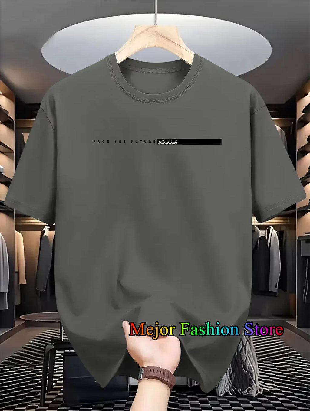 Summer New Women's Cotton T-shirts Letter Printed Short Sleeved Round Neck Tshirt High Street Casual Tees Oversized Unisex Tops