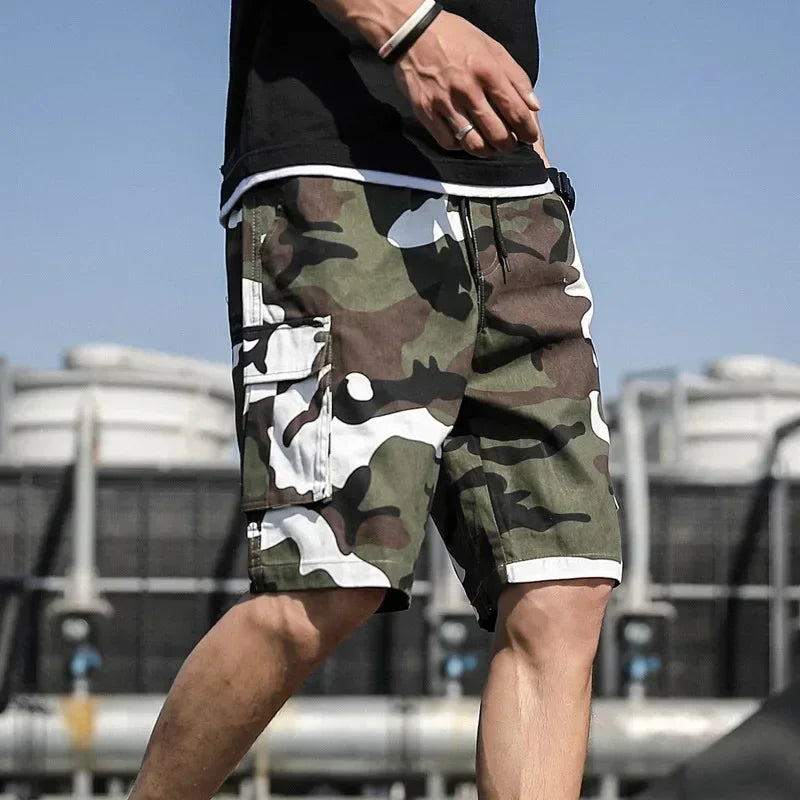 Cotton Shorts Men Summer Fashion Shorts Multi-Pockets Bermudas Male Summer Clothing Streetwear Plus Size Shorts Thin 6XL 7XL